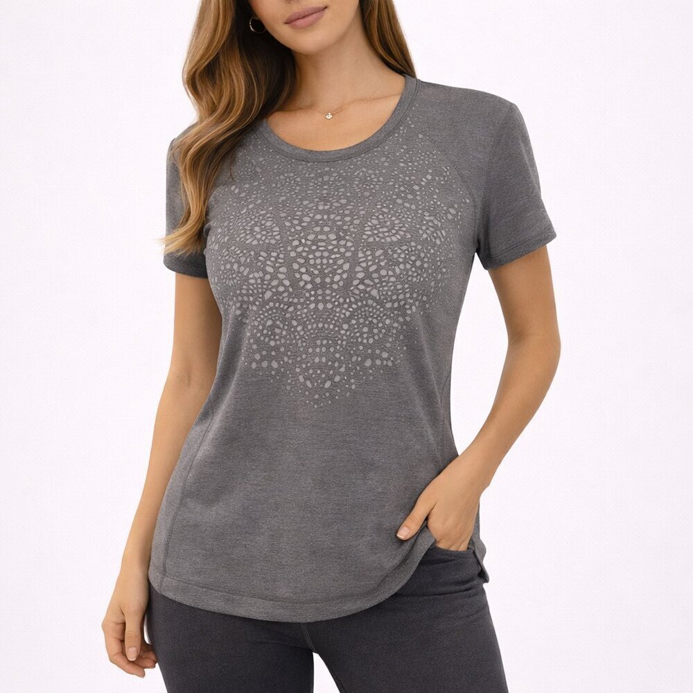 Lululemon Run Wild S/S Tech Tee Reflective Fossil 6